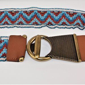 🗿BOHO Native American Pattern Beaded Elastic Belt